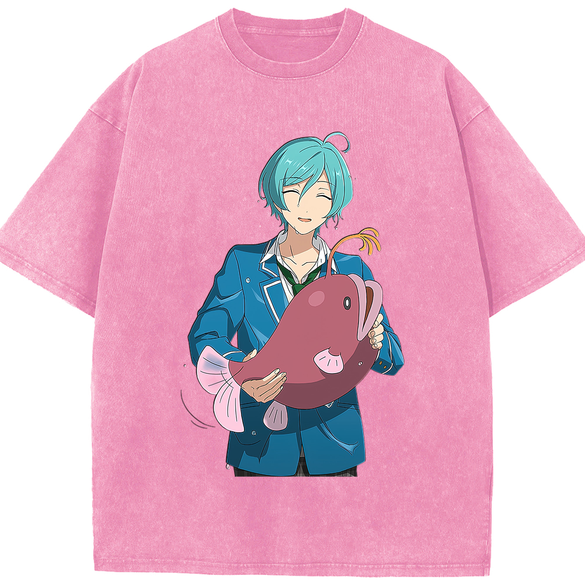 （画像用） あんさんぶるスターズ! Ensemble Stars 綿100% ヴィンテージ風 半袖Tシャツ（フロントプリント）